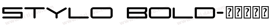 Stylo Bold字体转换